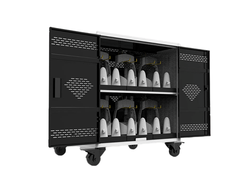 12-HMD Power Cart CX1 Bundle (additional 1 HMD storage and charging) XR Charging, Storage, and Rapid Disinfection at Scale